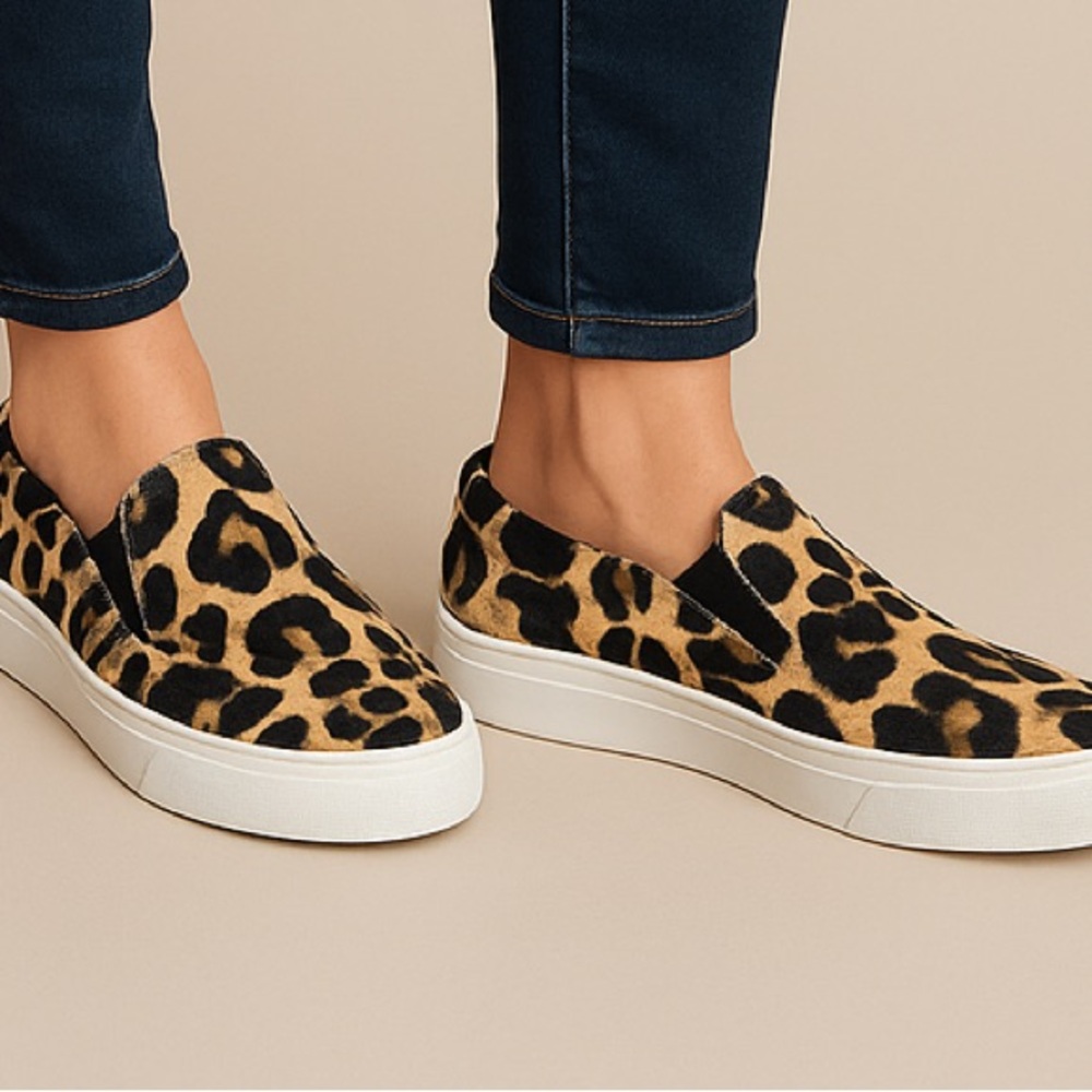 Steve Madden Leopard Print Slip-On Loafers